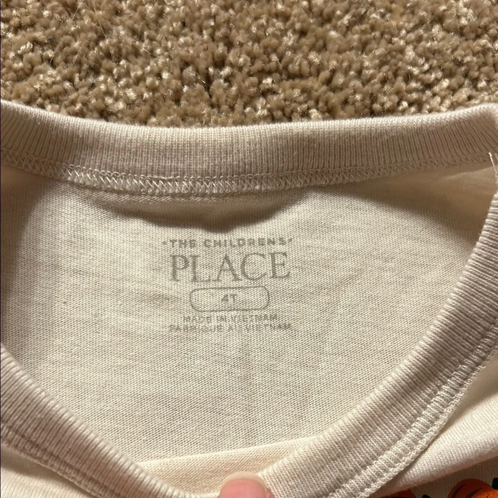 The Children's Place Beige Tractor Shirt